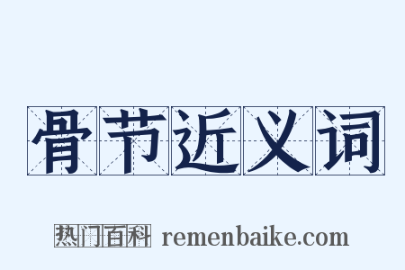 骨节近义词是什么意思的图片